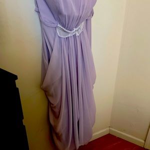 Lilac bridesmaid dress